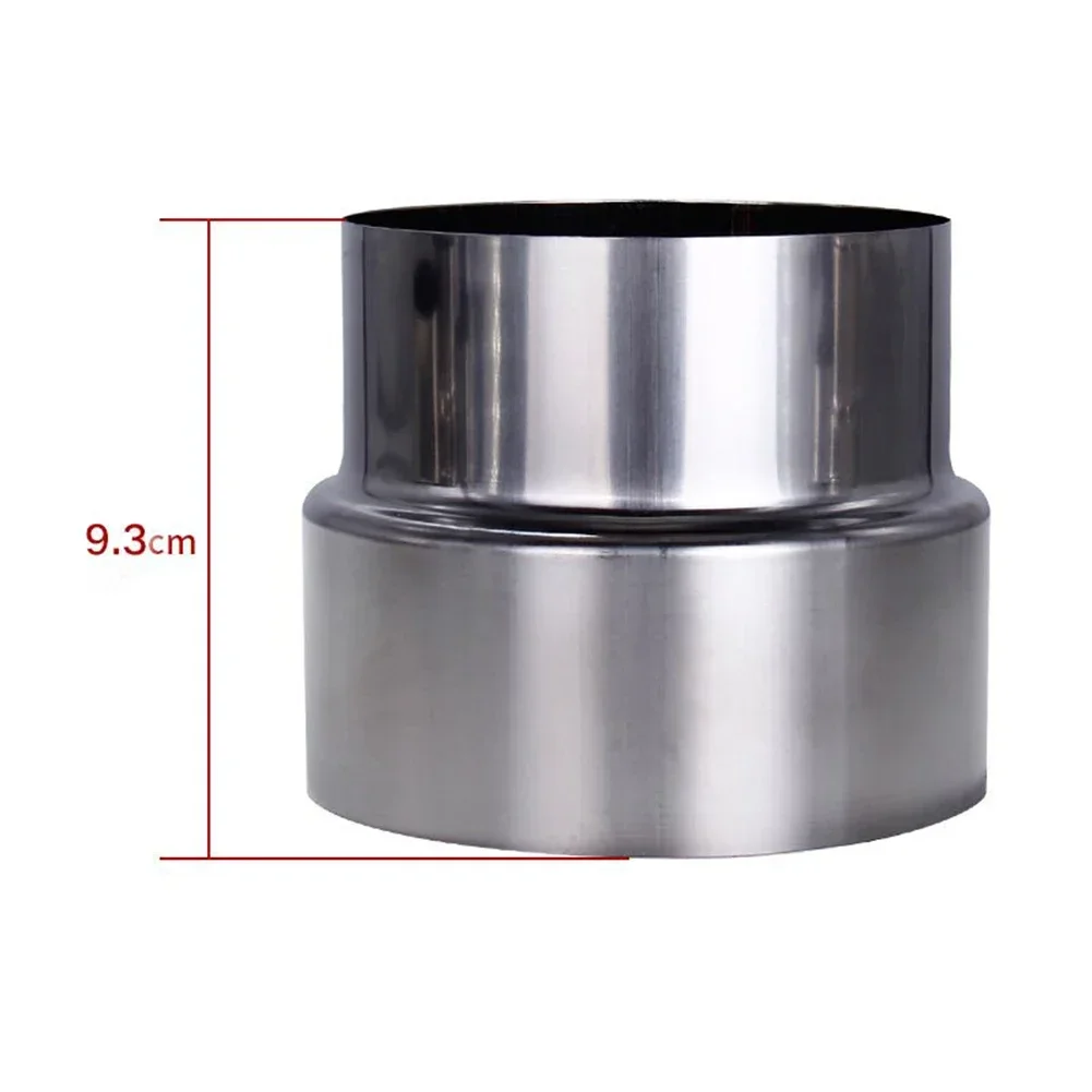 Duct Pipe Connector Ventilation Pipe Reducer Stainless Steel Flue Exhaust Pipe Liner Reducer