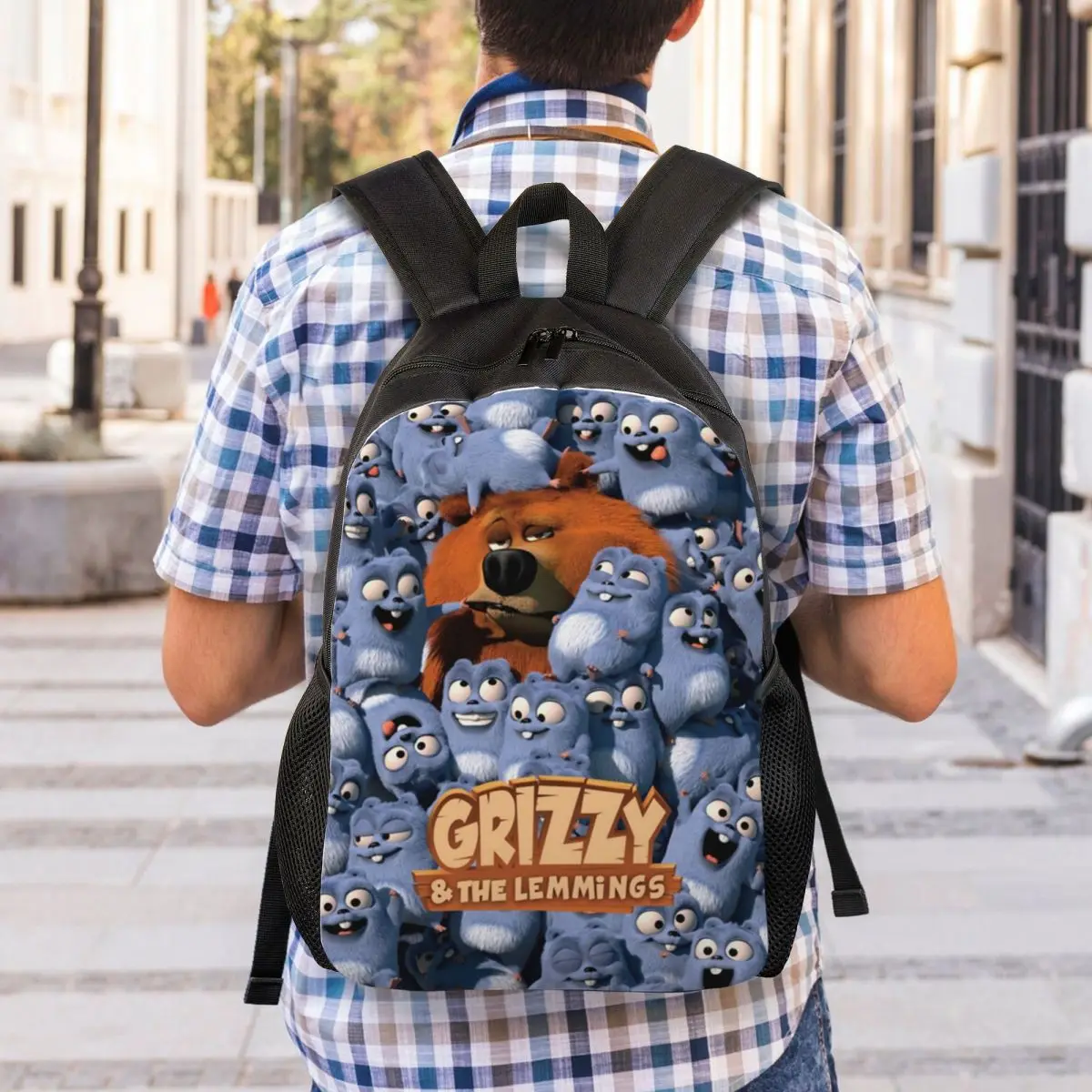 

Grizzy N Lemmings Travel Laptop Backpack Bookbag Casual Daypack College School Computer Bag for Women & Men