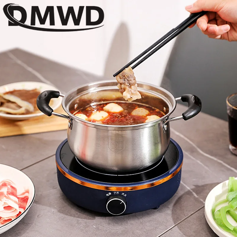 DMWD Mini Electric Cooker Nonradiative Hot Plate Stove For Hotpot Tea Pot  Water Heater Boiler Milk Heating Seat 3H Setting - AliExpress