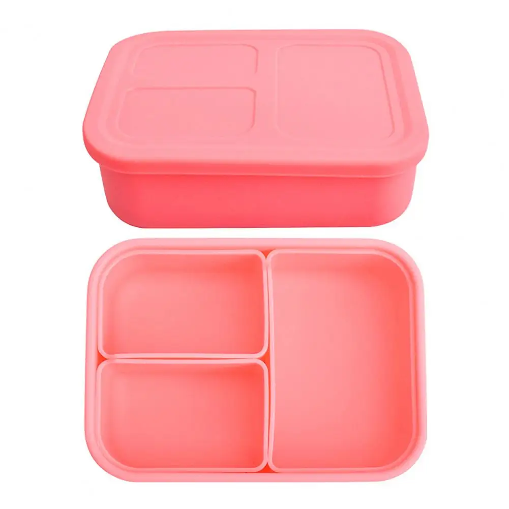 

Lunch Box Detachable Portable Silicone Microwave Freezer Oven Airtight Students Bento Food Container Kitchen Supplies