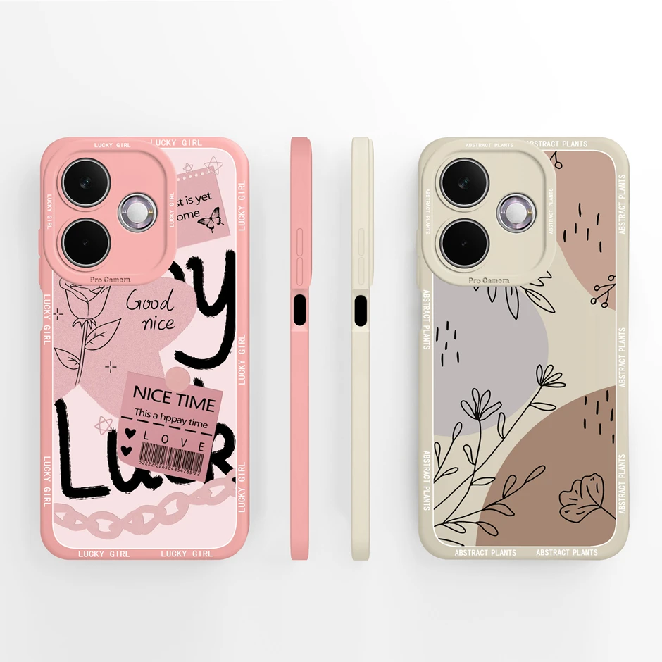 Artistic Flower Silicone Shockproof Phone Case - Soft Protective Back Cover