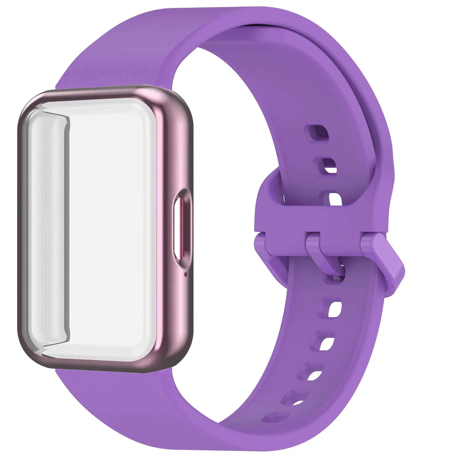 Silicone Strap and Protective Case Kit for Fitness Band Accessories