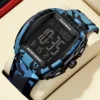 LIGE New Fashion Men's Watches Multifunctional Military Sports Quartz Watches For Men LED Luminous Waterproof Digital Watch Man 1