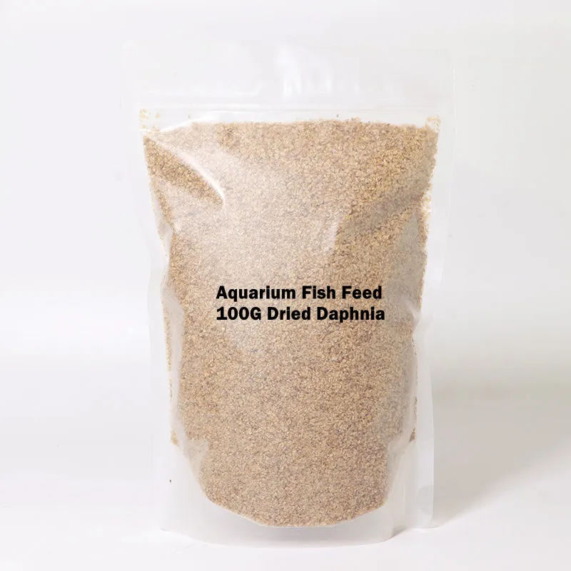100G Dry Dafnia Guppy Fish Food Natural Small Tropical Aquarium Fish Feed Dafnia Guppy Food Per Fish Tank Pure Natural
