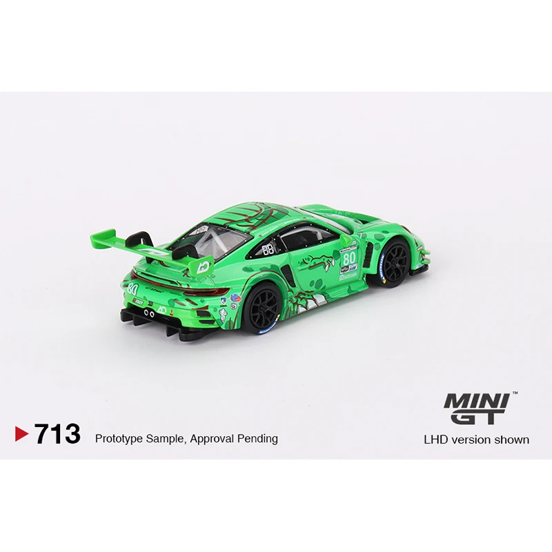 MINIGT In Stock 1:64 992 GT3R #80 GTD AO Racing Tyrannosaurus Diecast Diorama Model Collection Miniature Toys 780 805 713 4