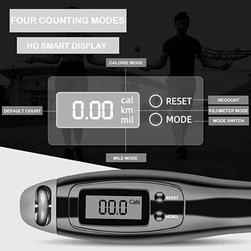 MIJIA 1PC Digital Wireless Calorie Counter Skip Rope Sport Weights Exercise Fitness Body Building Cordless Digital Jump Rope 3