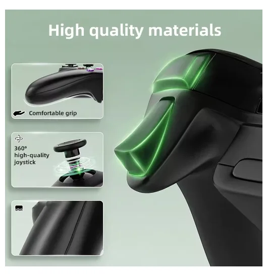 Enhanced Wired Game Controller with Built-in Motor and Customizable Colors