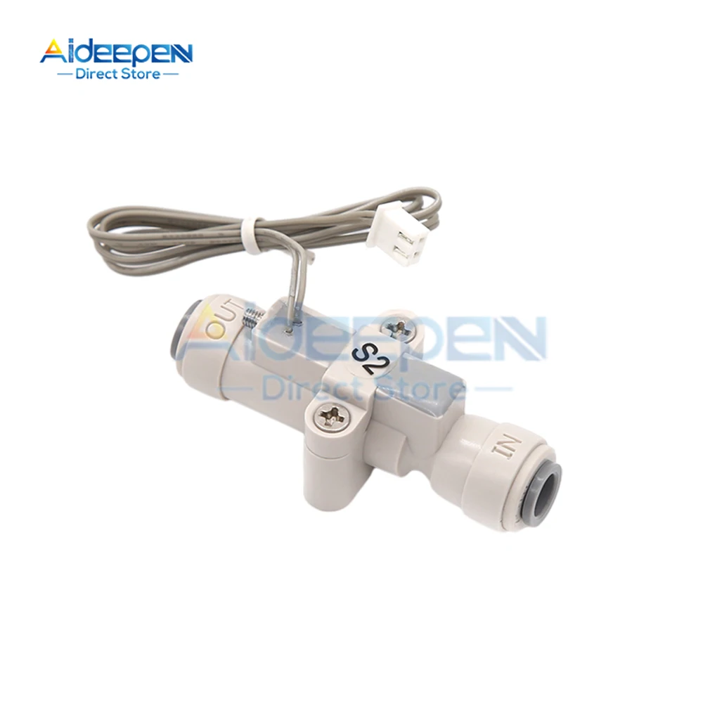 High Performance 1/4" Water Flow Switch Plastic Water Flow Switch Control Sensor for Purifier Dispenser