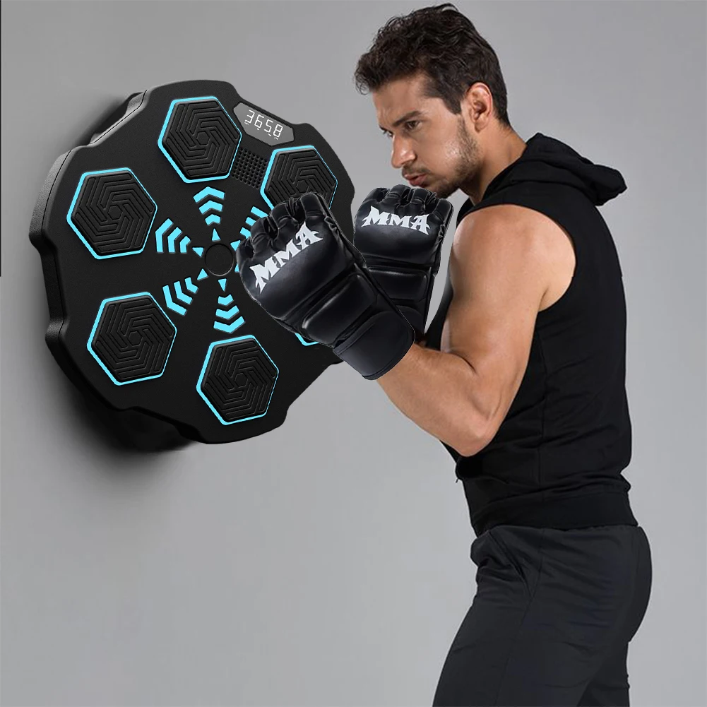  Boxing machine Smart Music Boxing Machine with Boxing Gloves, Smart  Boxing Machine Wall Mounted, Target Boxing Reaction Wall, Hit The Target  According to The Music and Lighting ( Size : Dual