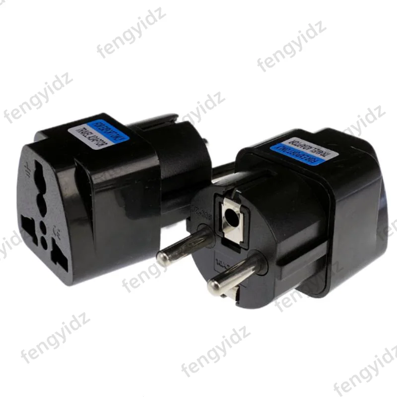 Universal EU Power Plug Adapter - International Travel Converter for AU, UK, US to Euro Outlets