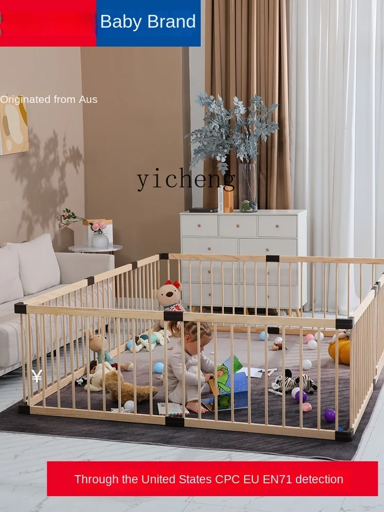 XL Baby Game Fence Baby Crawling Fence Toddler Safety Toddler Solid Wood