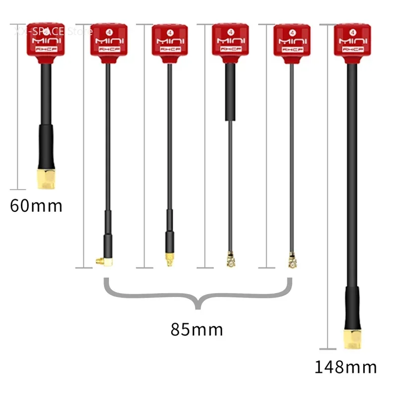 Ramdon color Lollipop 4 High Gain RHCP MINI Antenna 5.8G 2.8dBi SMA / RP-SMA / MMCX / UFL For RC FPV Transmitter Receiver