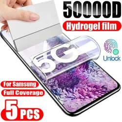 Premium Hydrogel Screen Protector Set - Pack of 5 Films - Hydrogel Film (Note 10)