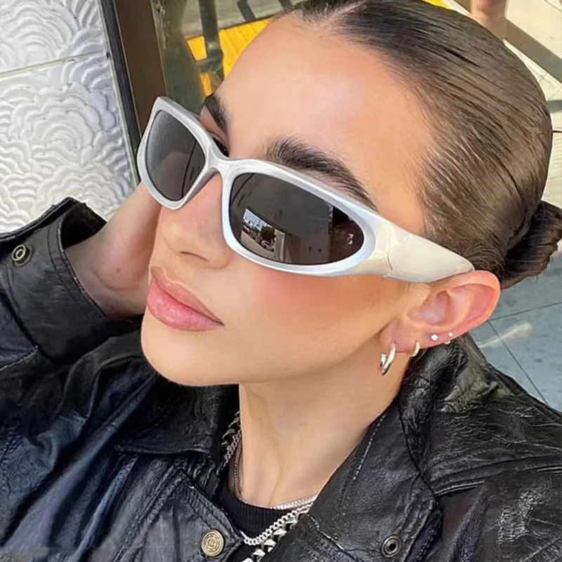 Silver-y2k-Sunglasses-Future-Technology-Sense-Men-Women-Trend-Goggles ...