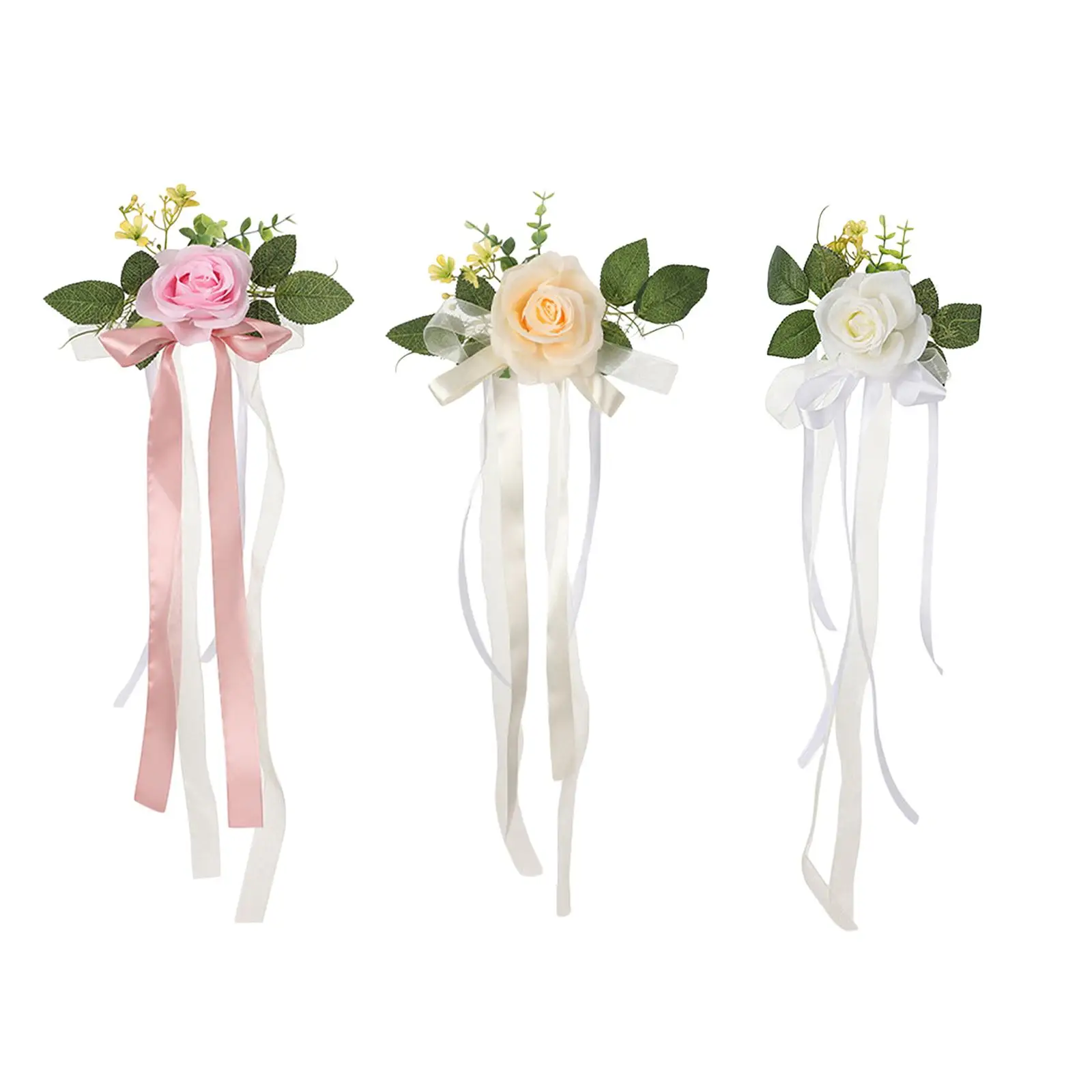 PEW Flowers for Chair Artificial Flowers Wedding Ceremony Aisle Decorations for Ceremony Party Wedding Engagement Birthday