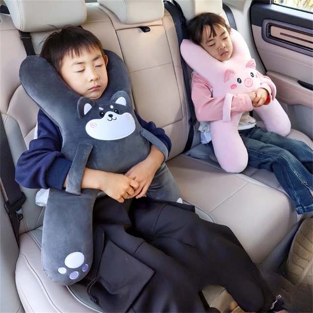 Kids Car Neck Pillow – Cute Cartoon Safety & Sleep Aid Pillow 1