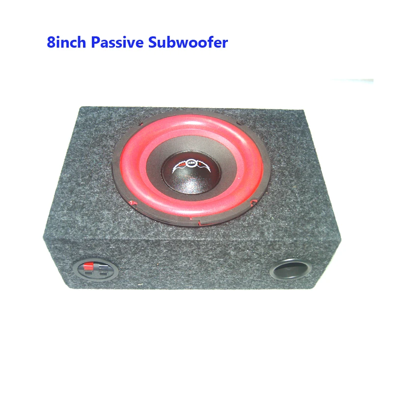 8-Inch New Ultra-thin 1000w 4 ohm Speaker Passive Cabinet Wooden Box Square MDF Felt Car Modified Subwoofer