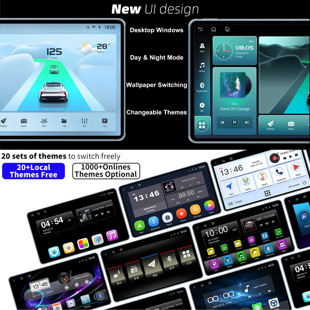 Reproductor Multimedia para Auto Rodetiss de 9 Pulgadas con Android 14 y Pantalla QLED para Renault Duster, Lada Largus, Dacia Duster, GPS, Radio para Auto, Carplay, DSP Inalámbrico 4