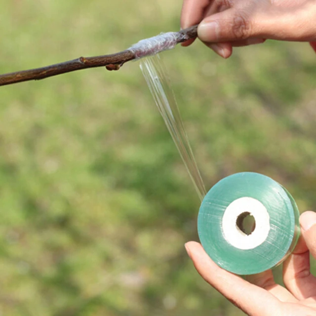 Oltó Szalag Kerti Szerszámok Gyümölcsfa Secateurs Ágazat Ág Kertészet Kötő Öv Pvc Nyakkendő 100M / 1 Tekercs - Image 3