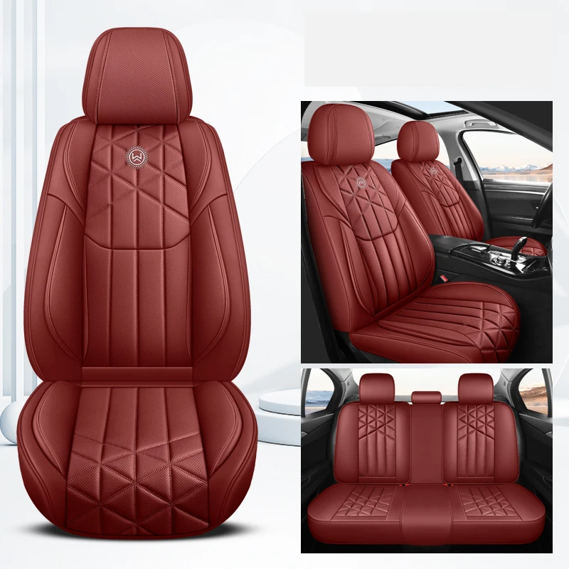 thumbnail image 1 of Juego completo de fundas de asiento de coche de cuero para BMW X1, Peugeot 308, Opel Vectra B, Dacia Logan, Ford Kuga, Kia Soul, Mazda 6, Toyota Hilux, 1 of 5