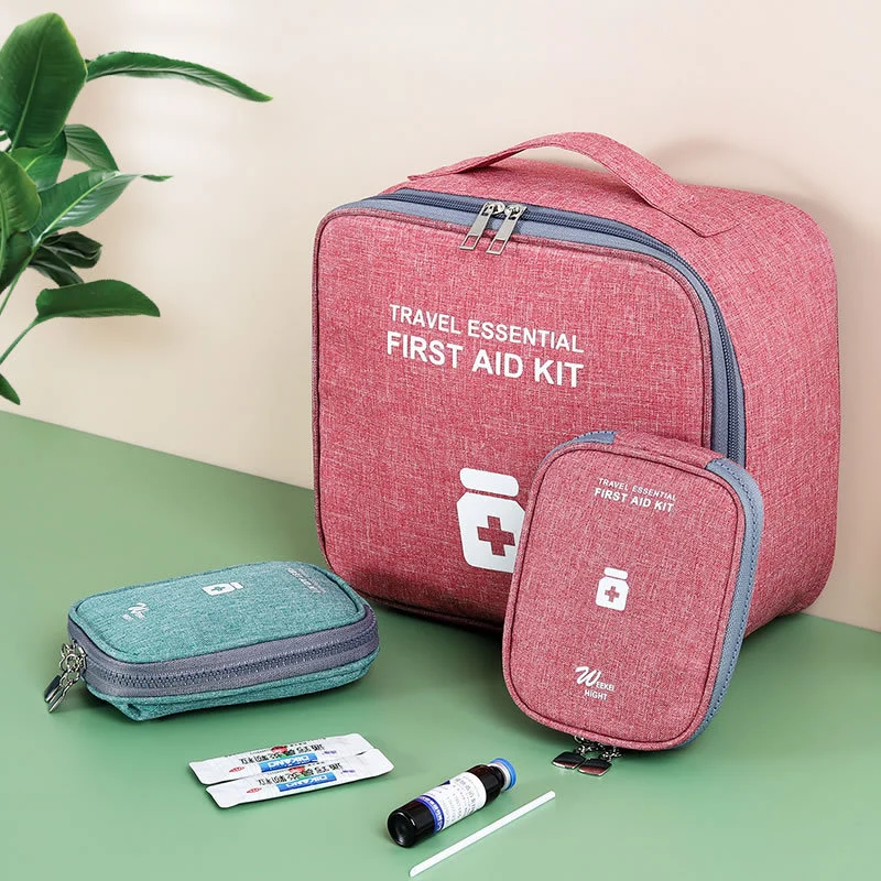 

Home First Aid Kit Large Capacity Empty Medicine Storage Bag Portable Travel Medicine Box Survival Bag Emergency Bag For Car