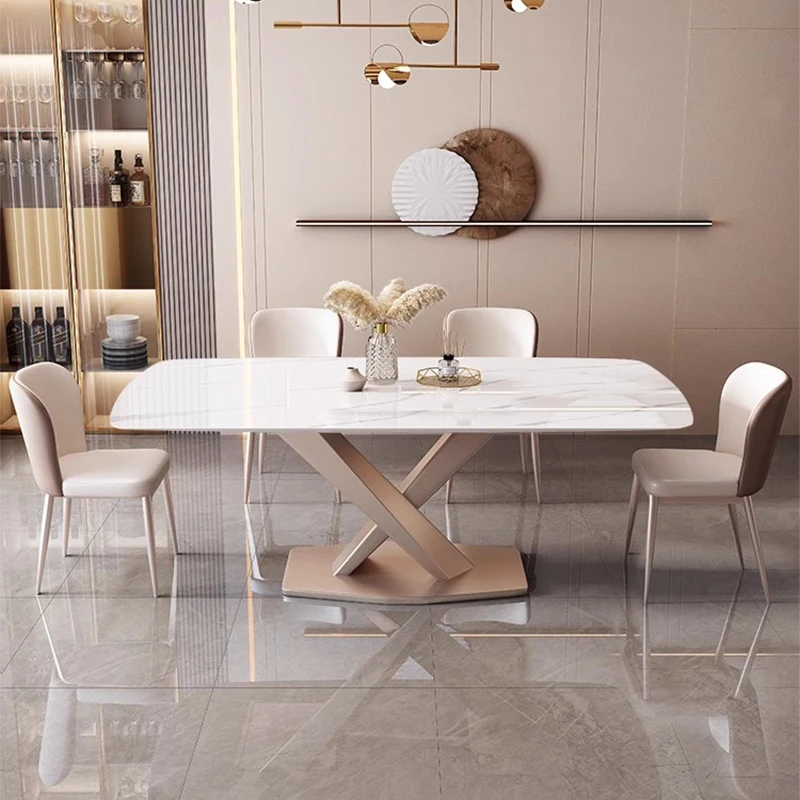 Sedie Da Cucina Set Sala Da Pranzo Tavoli Bancone Marmo Sala Da Pranzo Moderna Set Luxury Tavolino Da Salotto Mobili Soggiorno