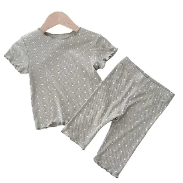 Kids Pajamas Set Kids Pajamas Pajama Sets Kids Clothing Set Summer Thin Short Sleeve Children's Sleepwear Set Boys' Home Clothes Two-Piece Set