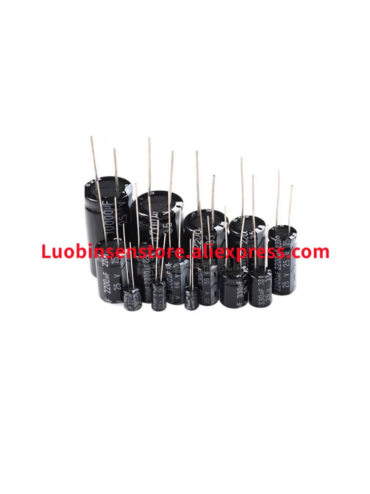 2-50PCS 6.3V 10V 16V 25V 35V Low ESR High Frequency Aluminum Capacitor 1000UF 1200UF 1500UF 1800UF 2200UF 3300UF 4700UF 6800UF