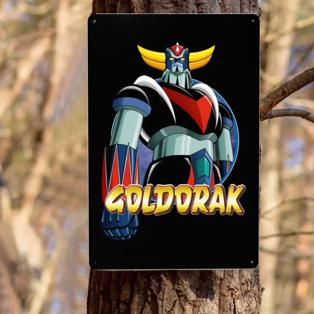 Plaque Métal Vintage Goldorak Vol
