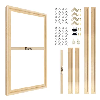 40x50 60x80 60x120cm Canvas Frame Wooden Frames Natural Wooden Oil Painting Canvas Diamond Painting Frames Canvas Wall Frame 1