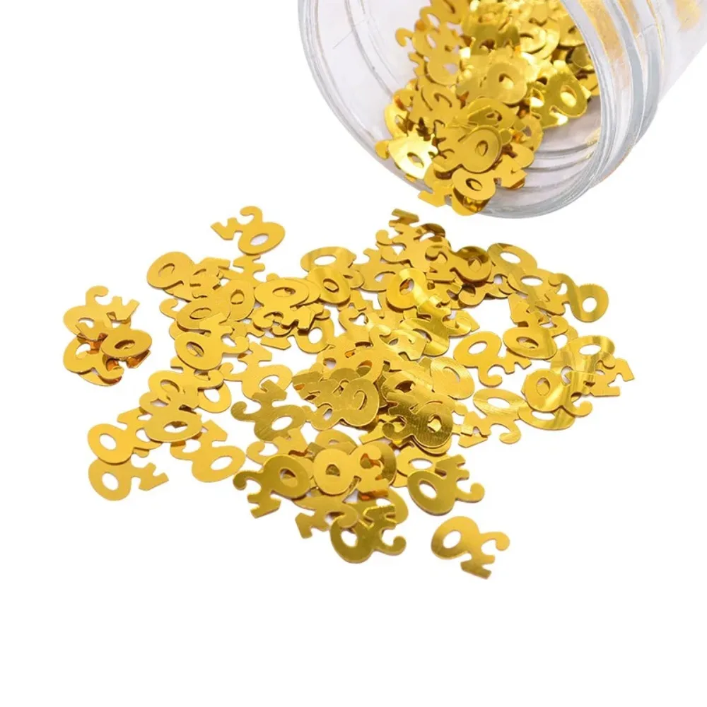15 gr/beutel Bunte Tisch Konfetti 1 13 16 18 20 21 30 40 50 60 70 80 Anzahl Pailletten Konfetti Für Jahrestag Geburtstag Party Dekor – Detail 4