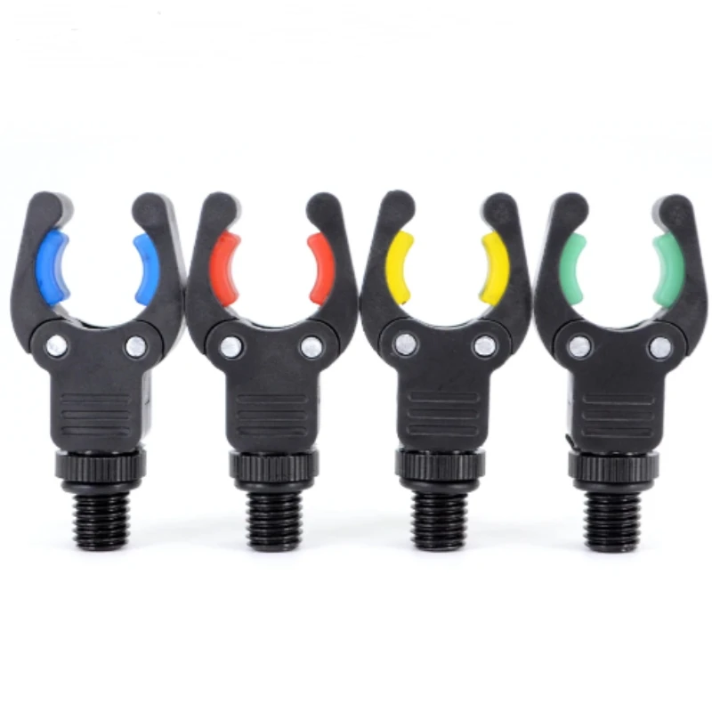 

4 шт. европейские рыболовные аксессуары черный нейлоновый пластиковый держатель для удочки с зажимом Аксессуары для морской удочки для сигнализации рыбалки