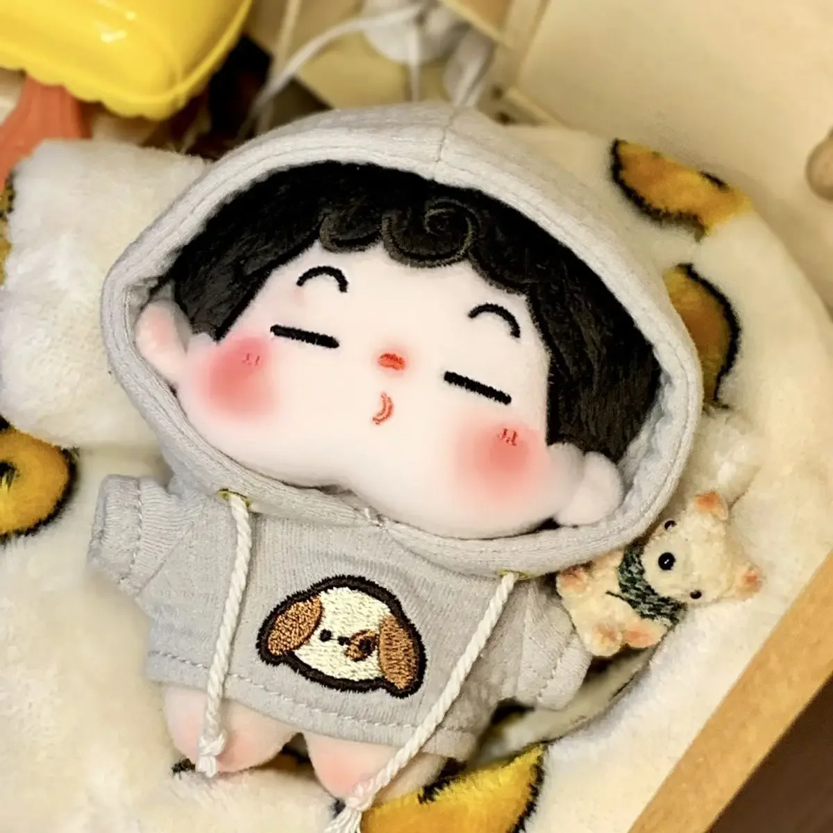 

10cm Kawaii Cotton Doll and Clothes Starfish Body No Attributes Girl Dressing Game Toys Hobbies Puppy Sweater Birthday Kids Gift