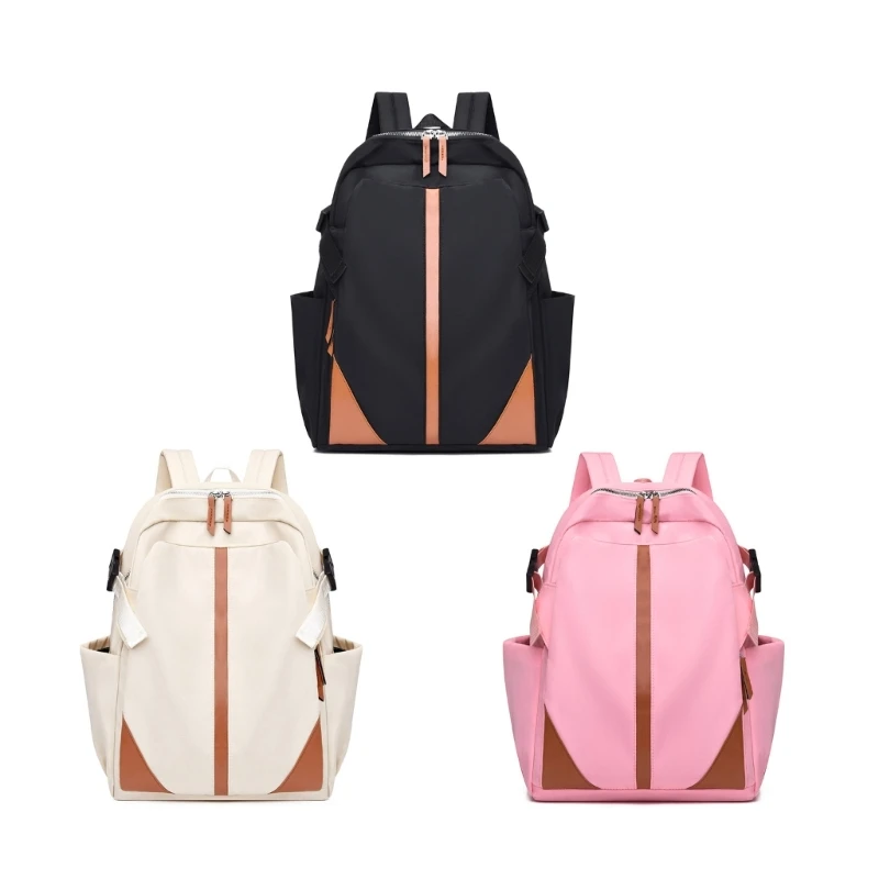 

Functional Women's Daypack Nylon Backpack School Bag with Adjustable Straps