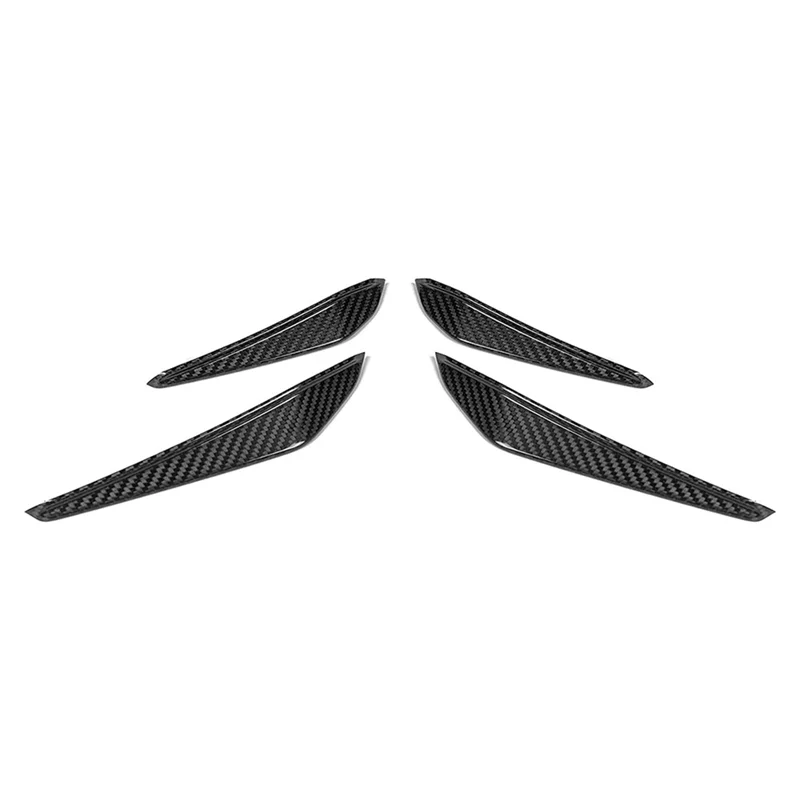 

Real Dry Carbon Fiber Front Side Canards Trim for BMW- M Series M3 G80 M4 G82 G83 2021 2022 Accessories, 4 Pack