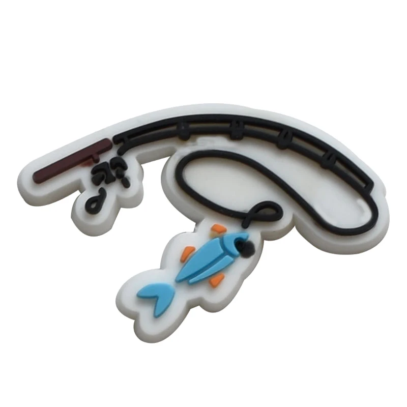 Fishing-Themed Shoe Charms for Clogs and Shoes Accessories