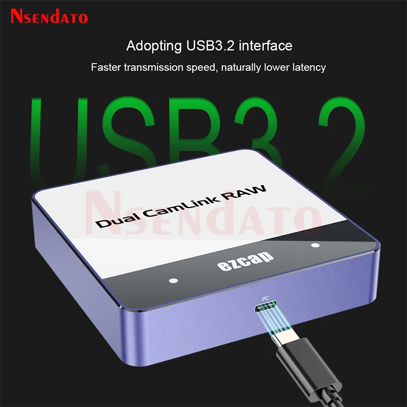 Ezcap361 Dual Camlink Raw 2 Channel HDMI Video Capture Card 4K USB 3.2 Type C HDMI Audio Video Recorder For PC TV Live Streaming