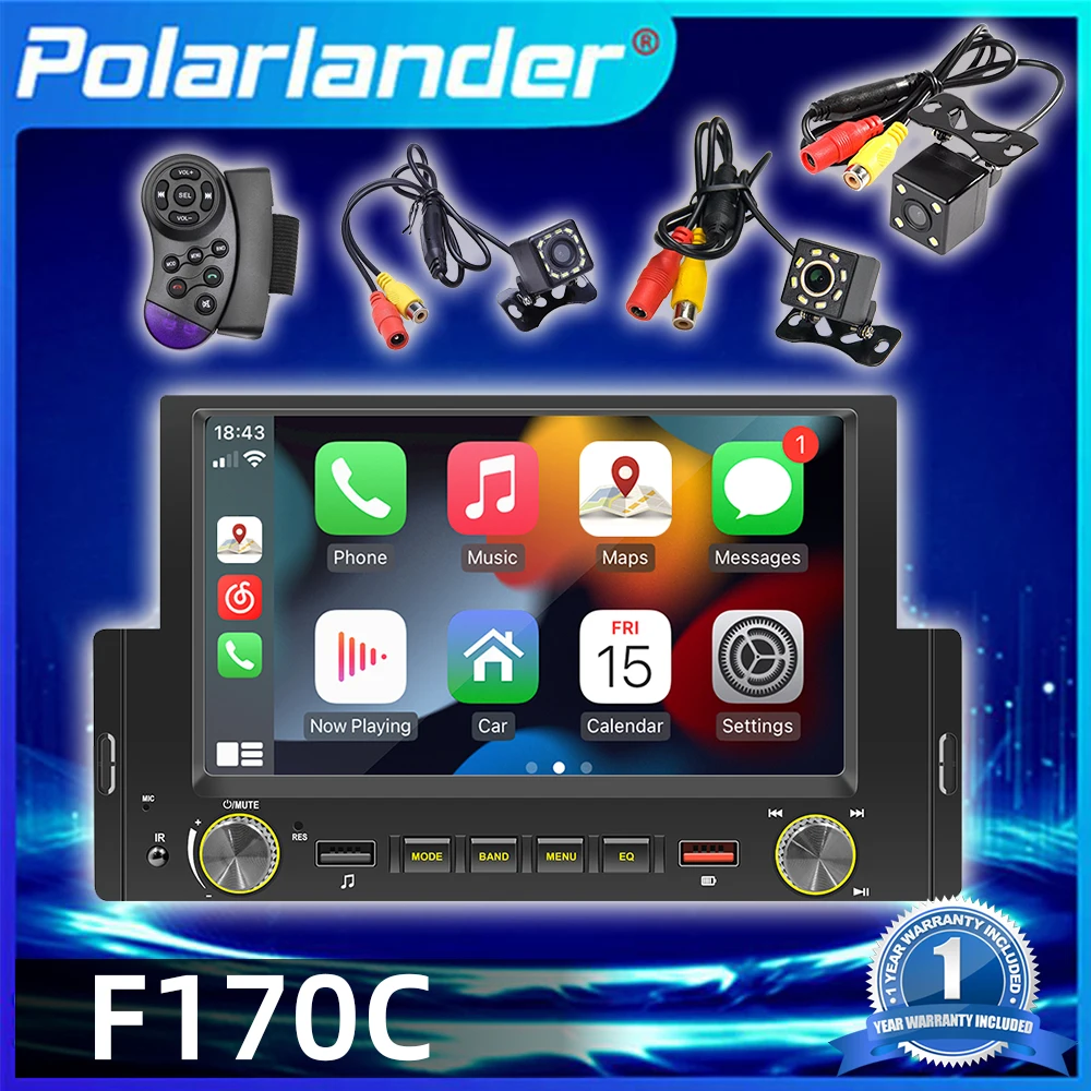 

1DIN Car Multimedia Player 6.2"/5" Mirrorlink Android AUTO/ CarPlay Bluetooth FM Receiver For Renault Head Unit Nissan Toyo