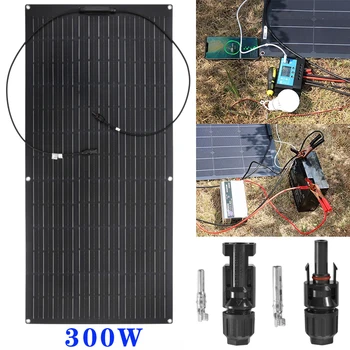 120W/110W pannello solare flessibile 18V piastra solare monocristallina caricabatterie per campeggio all'aperto Yacht camper auto RV barca