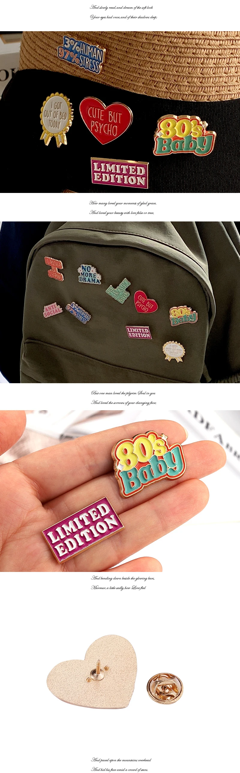 Is it Friday Yet Enamel Pins Me? Sarcastic? Never 80s Baby Drama Brooches Lapel Badges Funny Quetes Jewelry Gift for Friends