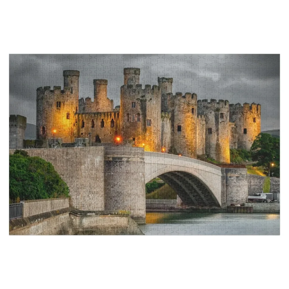 

Conwy Castle At Night Jigsaw Puzzle Personalised Jigsaw Baby Toy Wooden Name Puzzle