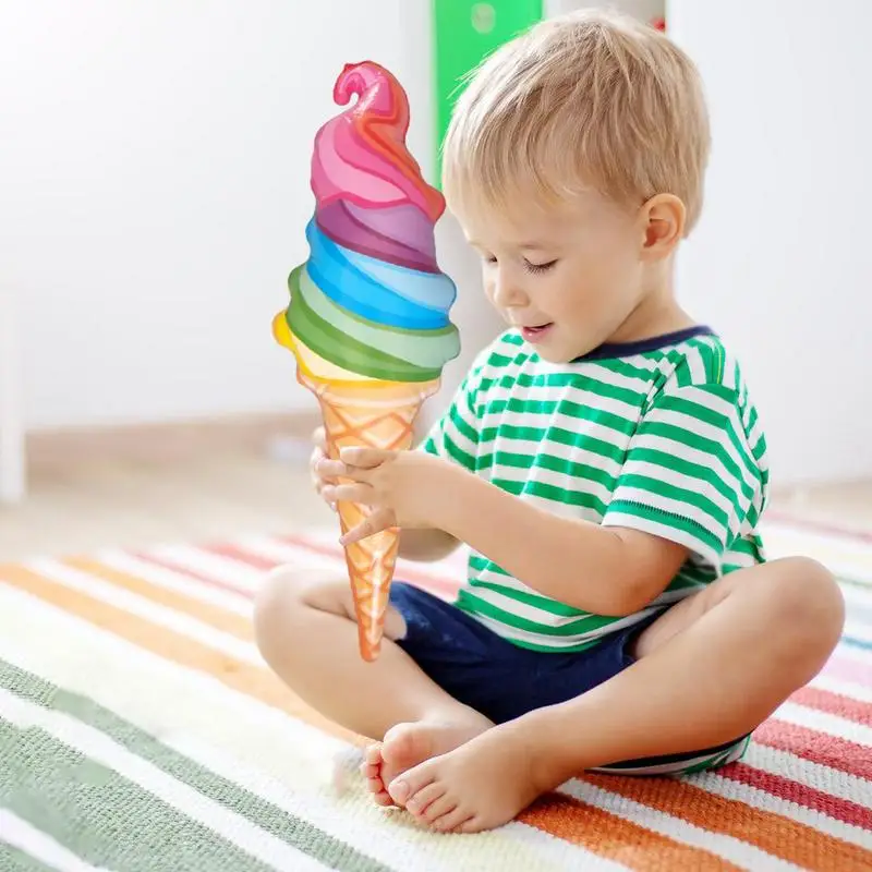 Ice Cream Balloons Inflatable Fries Shaped PVC Party Balloons Ice Cream Party Decorations For Parties Gatherings