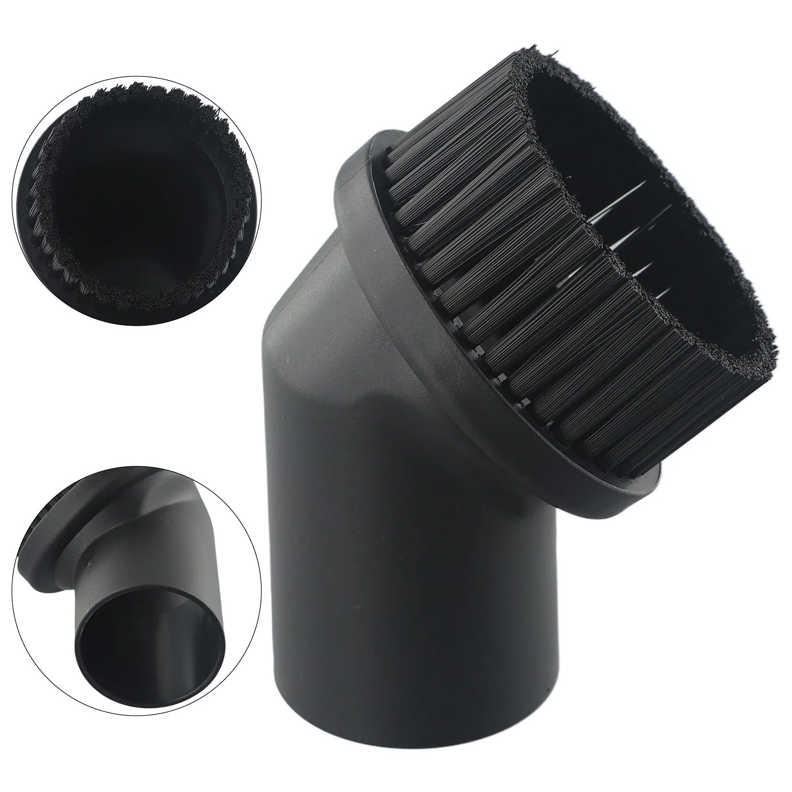 

Tools Brush Head Replacement Round Tip 44mm Suction Nozzle Accessories Black PP Attachment Vacuum Cleaner Parts