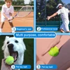 6/12pcs Tennis Balls with Mesh Carry Bag Practice Ball High Elasticity Pet Dog Playing Balls Outdoor Training Sports Competition 6