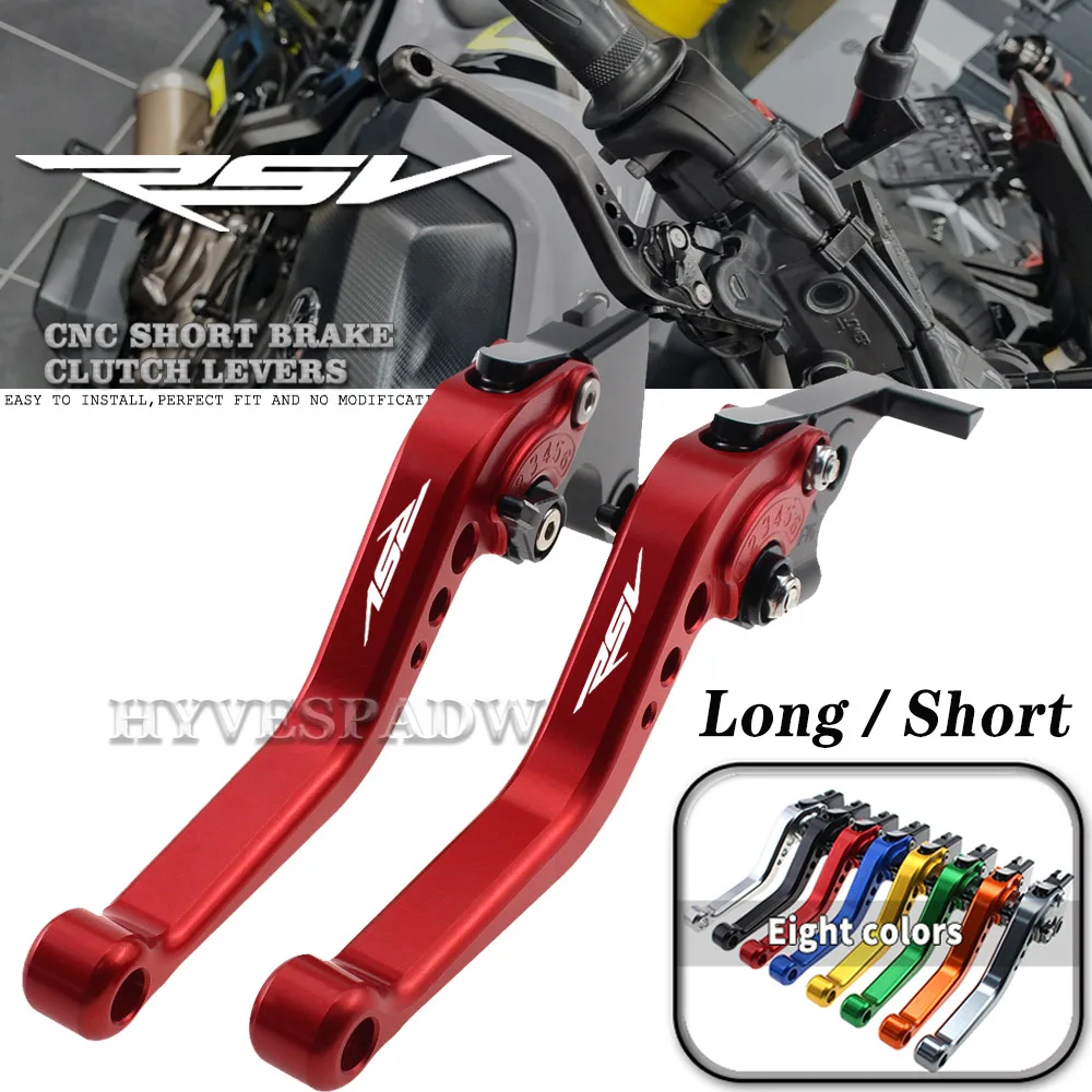 

For Aprilia RSV 1000 MILLE / R 2004 2005 2006 2007 2008 Motorcycle CNC Adjustable Handles Lever Long / Short Brake Clutch Levers