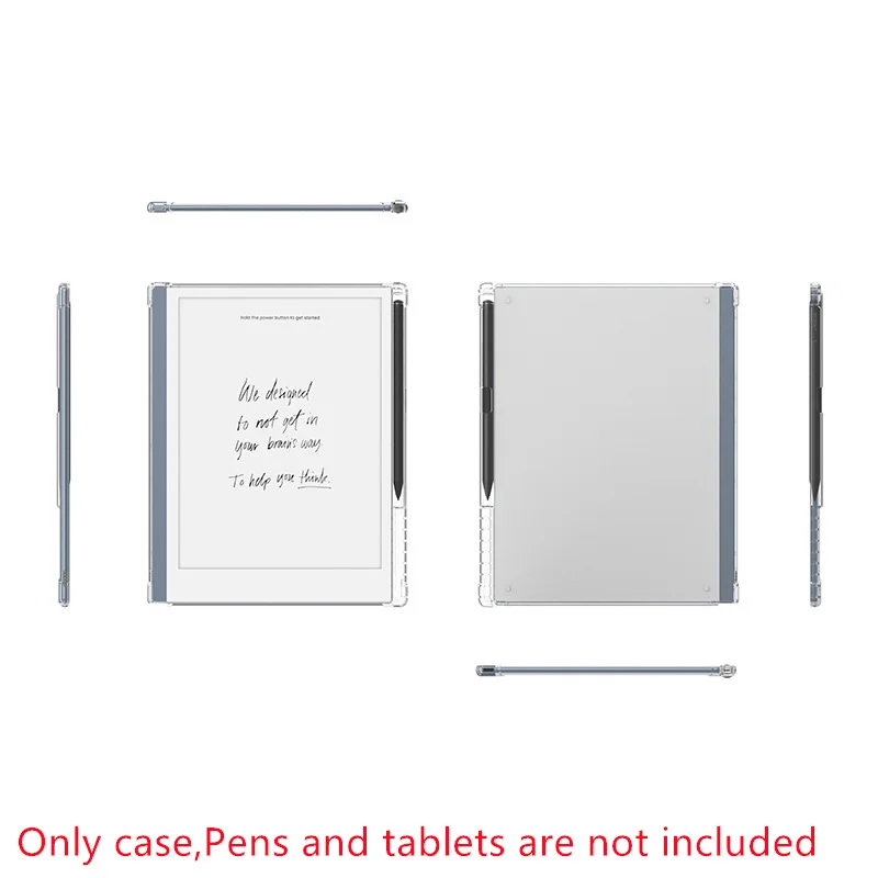 Transparent TPU Protective Case with Pen Slot - Soft Cover