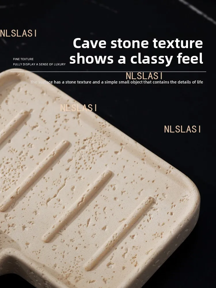 1pcs Drain Soap Box Light Luxury Style High-end for Household Bathroom Storage Rack  Bathroom Accessories Soap Dish Holder