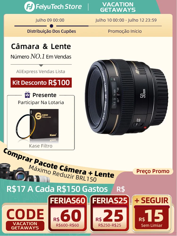 Canon Ef 50mm F1.4 Usm Dslr Slr Camera Lens For Eos 5d 6d Mark Iv Iii Ii  90d 80d 70d 60d 850d 800d 250d Rebel Sl3 Ef 50mm F1.4 - Camera Lenses -