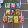 10PCS/Lot 1/6 Scale Dollhouse Miniature Resin Chips Model Mini Snack for Blyth BJD OB11 Doll House Decor Toys Accessories 4