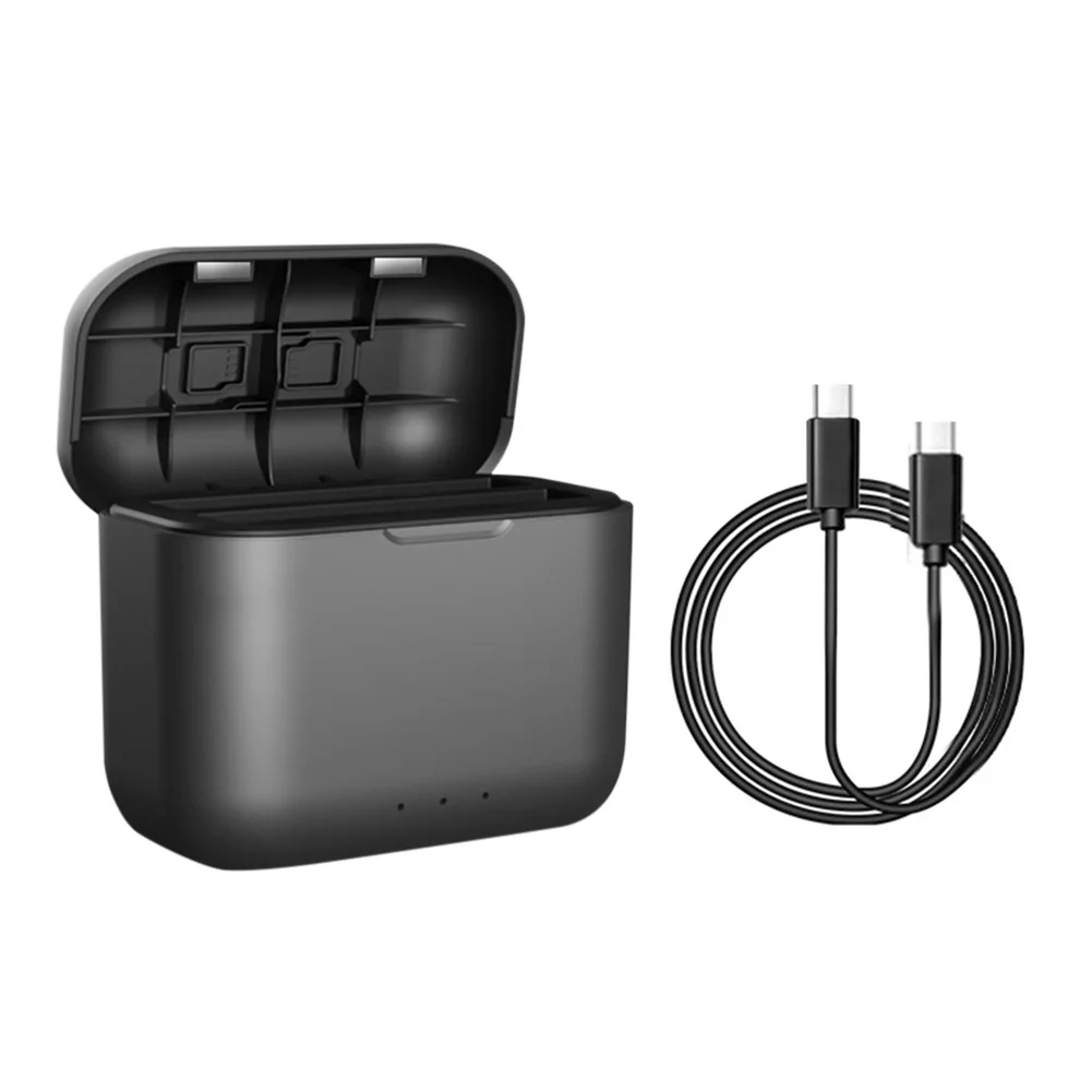 휴대용 배터리 충전기 케이스, USB C 타입 고속 충전 케이스, 미니 구획, Insta360 X3 배터리용 액세서리